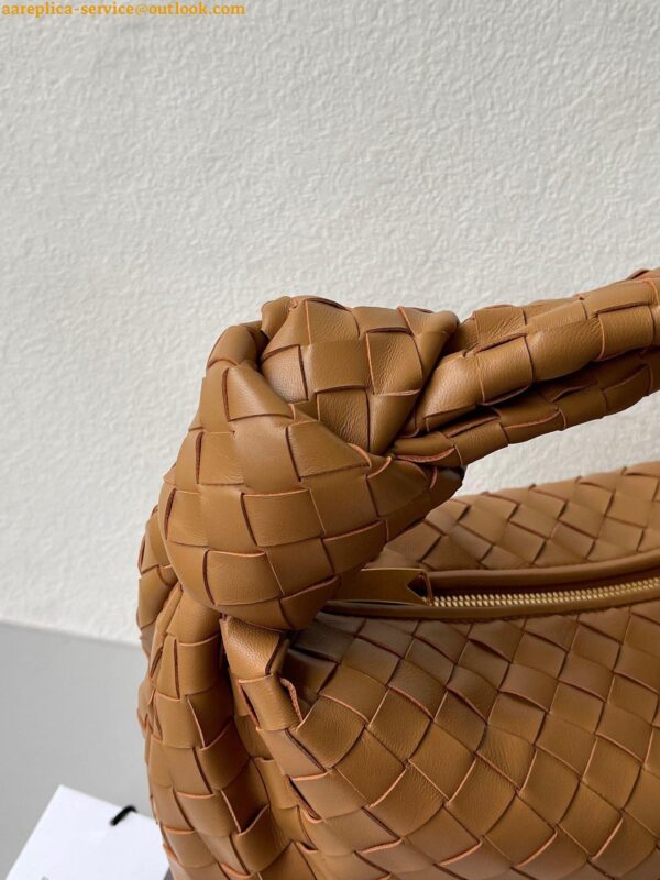 Replica Bottega Veneta BV Jodie Teen Bag In Caramel Intrecciato Lambskin 7