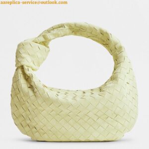 Replica Bottega Veneta BV Jodie Teen Bag In Lemon Suede Calfskin