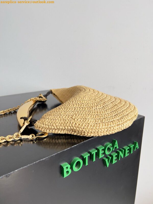 Replica Bottega Veneta Sardine Small Bag with Chain in Natural Raffia 7