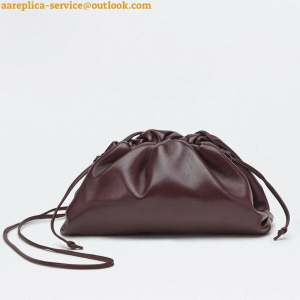 Replica Bottega Veneta Mini Pouch with Strap in Grape Calfskin 3