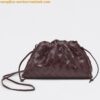 Replica Bottega Veneta Mini Pouch with Strap in Grape Calfskin