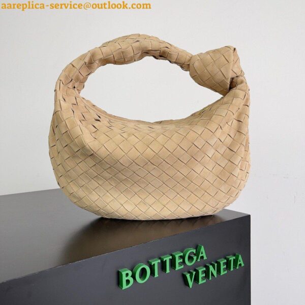 Replica Bottega Veneta BV Jodie Teen Bag In Porridge Suede Calfskin 5