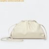 Replica Bottega Veneta Mini Pouch with Strap in Ivory Calfskin