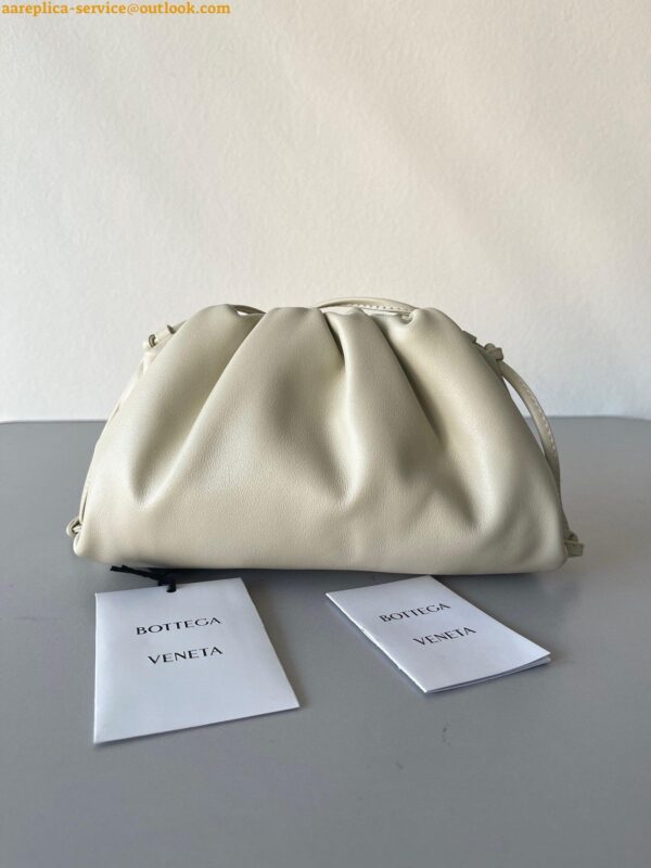 Replica Bottega Veneta Mini Pouch with Strap in Ivory Calfskin 6