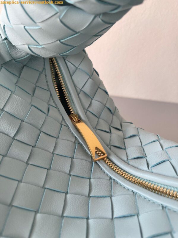 Replica Bottega Veneta BV Jodie Teen Bag In Teal Washed Intrecciato Lambskin 8