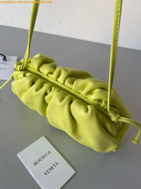 Replica Bottega Veneta Mini Pouch with Strap in Kiwi Calfskin 5