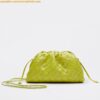 Replica Bottega Veneta Mini Pouch with Strap in Kiwi Calfskin