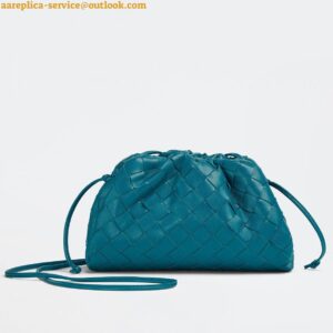 Replica Bottega Veneta Mini Pouch with Strap in Mallard Intrecciato Lambskin