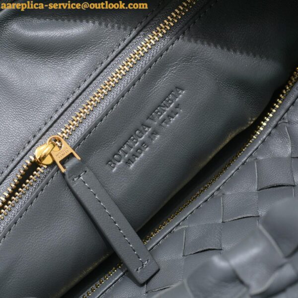 Replica Bottega Veneta BV Jodie Teen Bag In Thunder Intrecciato Lambskin 12