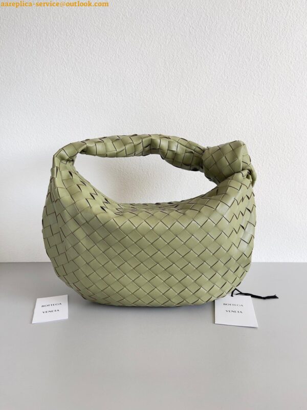 Replica Bottega Veneta BV Jodie Teen Bag In Travertine Intrecciato Lambskin 3