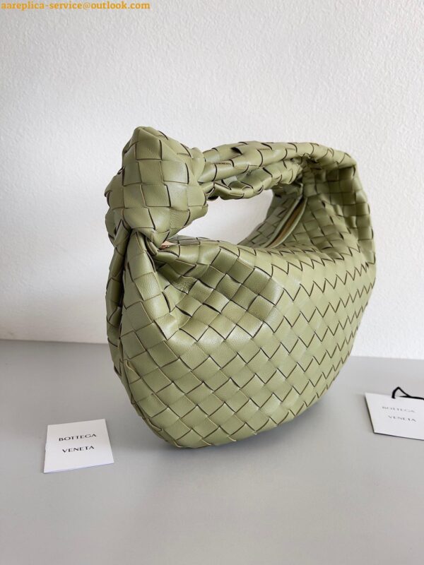 Replica Bottega Veneta BV Jodie Teen Bag In Travertine Intrecciato Lambskin 7