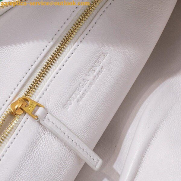 Replica Bottega Veneta BV Jodie Teen Bag In White Intrecciato Lambskin 11