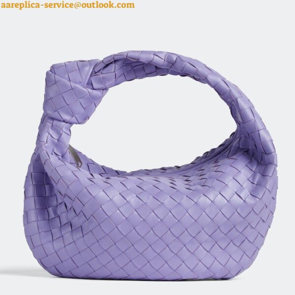 Replica Bottega Veneta BV Jodie Teen Bag In Wisteria Intrecciato Lambskin 4