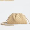 Replica Bottega Veneta Mini Pouch with Strap in Raintree Intrecciato Lambskin 2