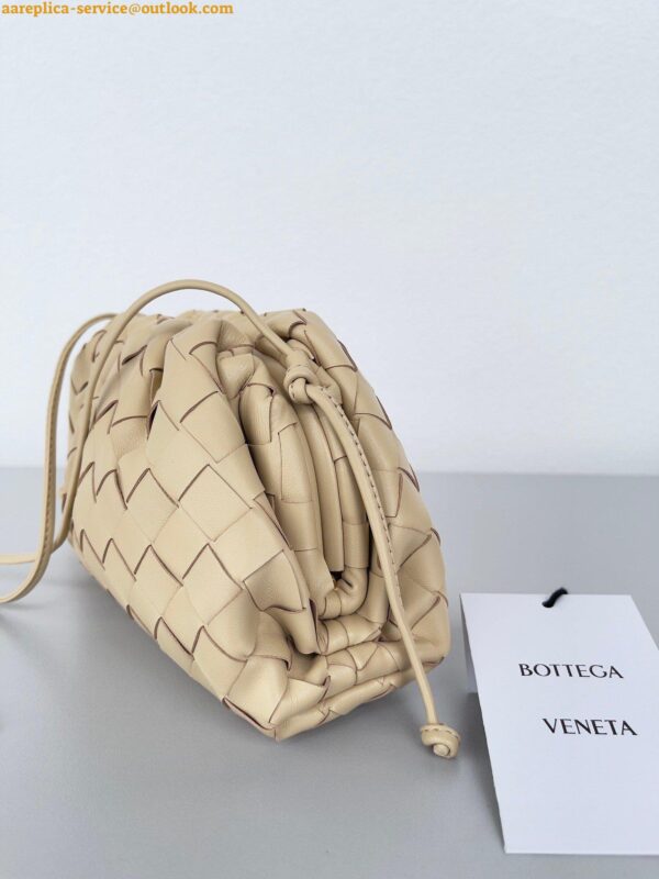 Replica Bottega Veneta Mini Pouch with Strap in Porridge Intrecciato Lambskin 5