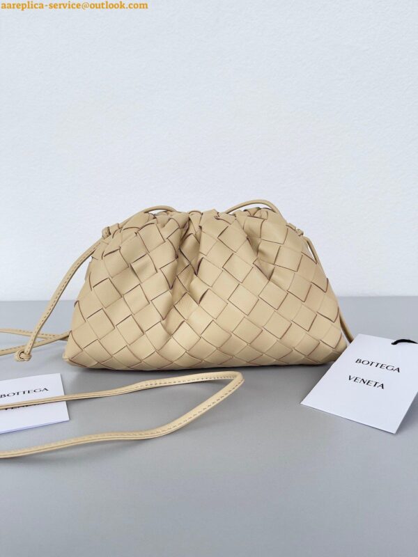 Replica Bottega Veneta Mini Pouch with Strap in Porridge Intrecciato Lambskin 8