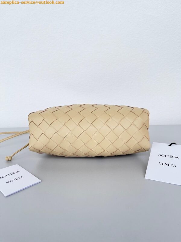 Replica Bottega Veneta Mini Pouch with Strap in Porridge Intrecciato Lambskin 12