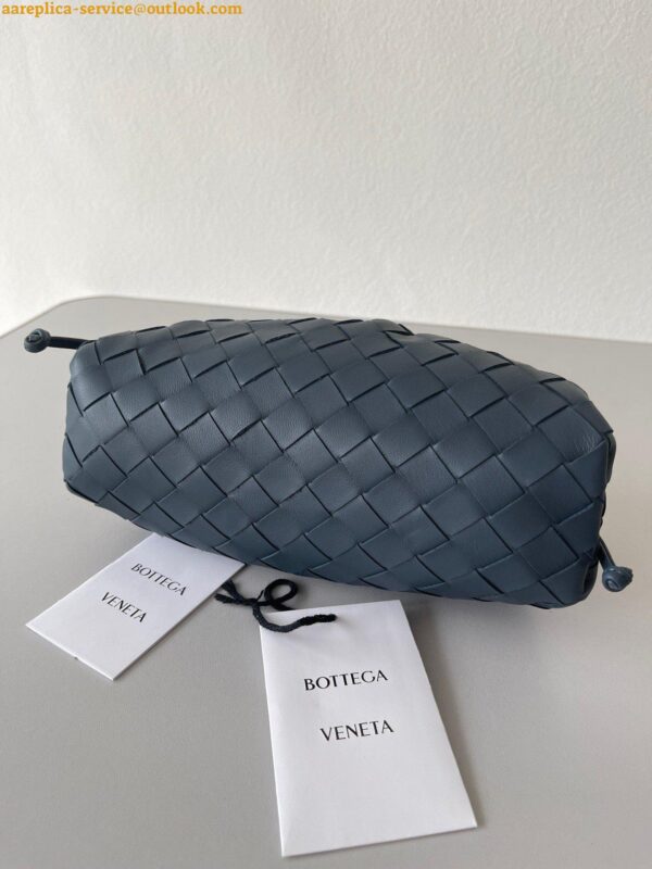 Replica Bottega Veneta Mini Pouch with Strap in Space Intrecciato Lambskin 3