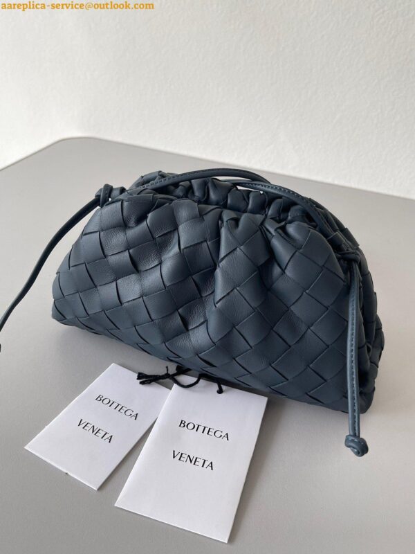 Replica Bottega Veneta Mini Pouch with Strap in Space Intrecciato Lambskin 5