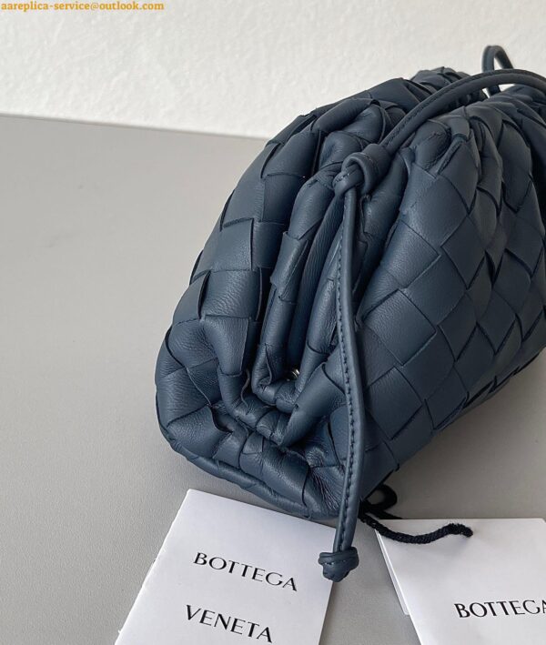 Replica Bottega Veneta Mini Pouch with Strap in Space Intrecciato Lambskin 7