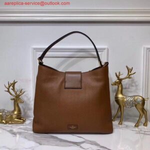 Replica Valentino 50027 Vsling Grainy Calfskin Hobo Bag Brown 2