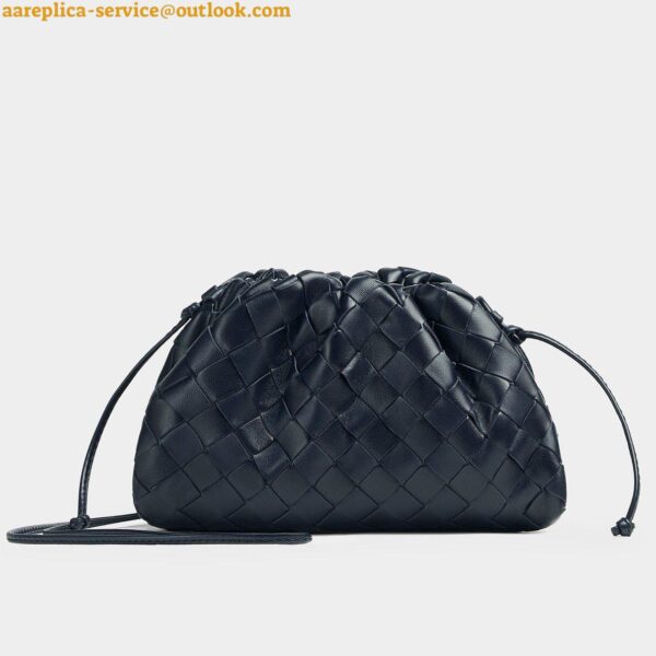 Replica Bottega Veneta Mini Pouch with Strap in Space Intrecciato Lambskin 12