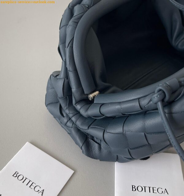 Replica Bottega Veneta Mini Pouch with Strap in Space Intrecciato Lambskin 13