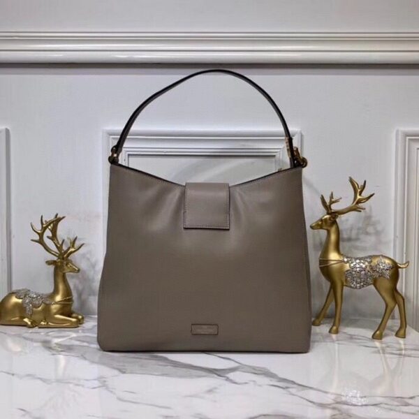 Replica Valentino 50027 Vsling Grainy Calfskin Hobo Bag Gray 3