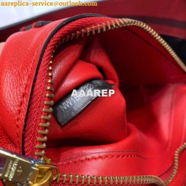 Replica Valentino 50027 Vsling Grainy Calfskin Hobo Bag Red 10