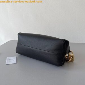 Replica Bottega Veneta The Chain Pouch Bag In Black Calfskin 2