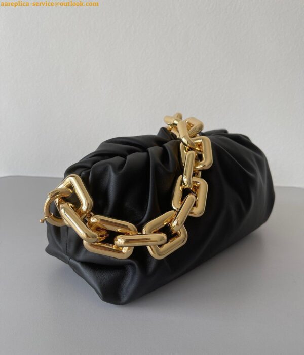 Replica Bottega Veneta The Chain Pouch Bag In Black Calfskin 8