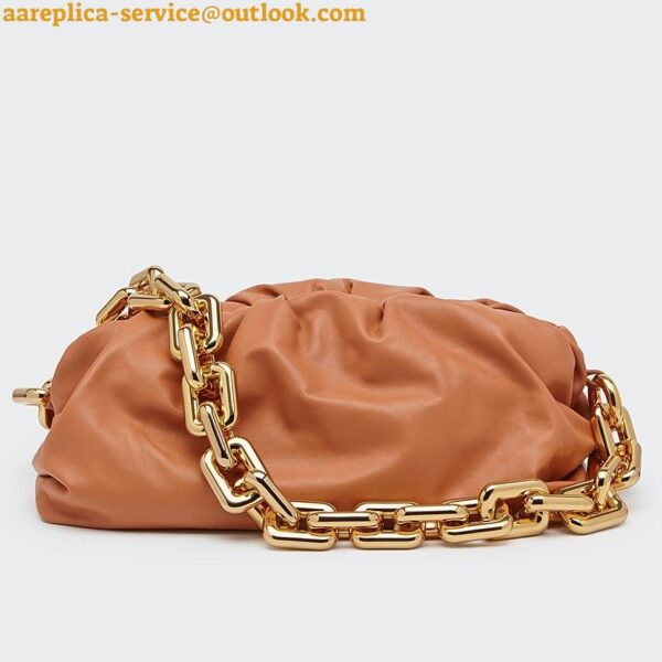 Replica Bottega Veneta The Chain Pouch Bag In Clay Calfskin 4