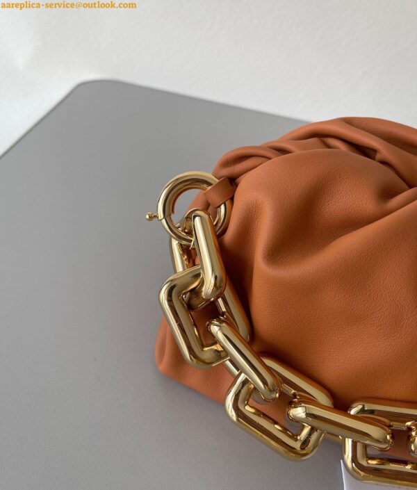 Replica Bottega Veneta The Chain Pouch Bag In Clay Calfskin 8