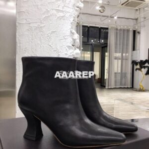 Replica Bottega Veneta BV Almond Boots 608840 in Lambskin Black