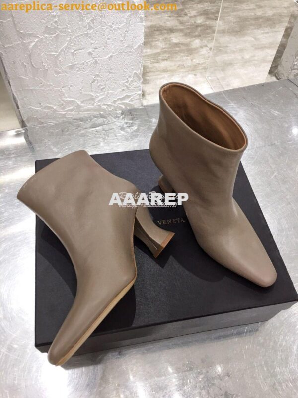 Replica Bottega Veneta BV Almond Boots 608840 in Lambskin Grey 7