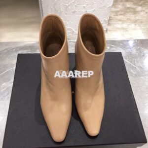 Replica Bottega Veneta BV Almond Boots 608840 in Lambskin Nude 2