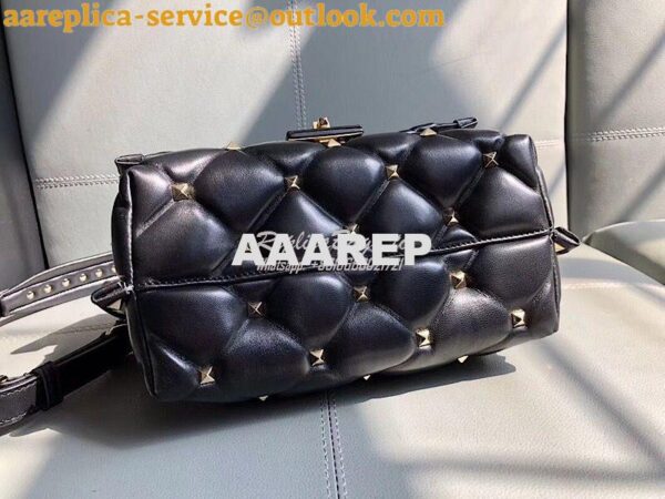 Replica Valentino Candystud Top Handle Bag Black 9