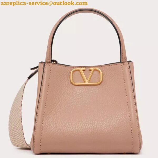 Replica Valentino Alltime Medium Bag in Poudre Grained Calfskin 3