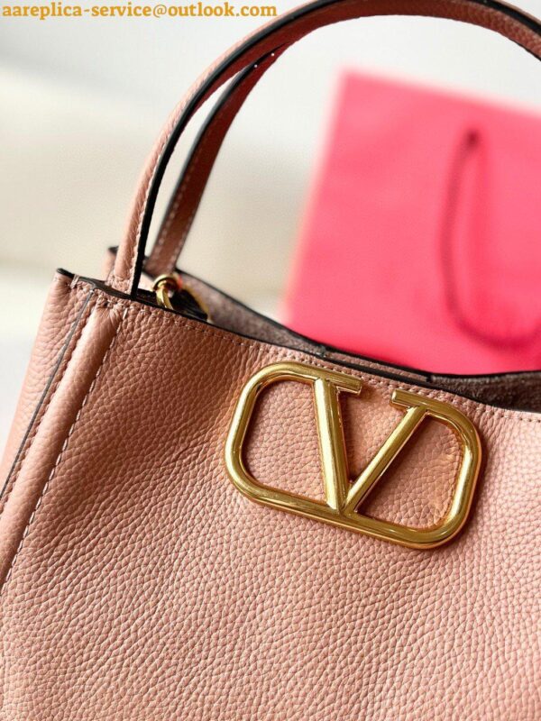 Replica Valentino Alltime Medium Bag in Poudre Grained Calfskin 5