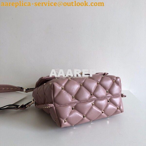 Replica Valentino Candystud Top Handle Bag Dusty Pink 7