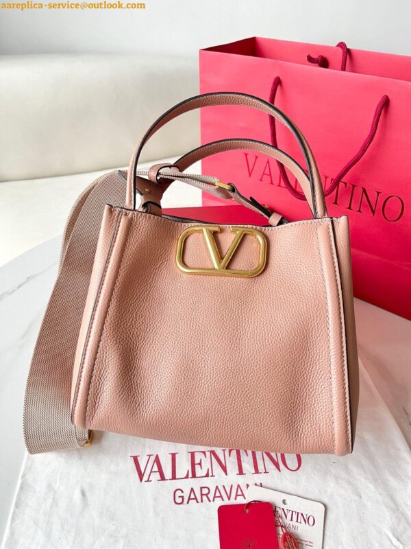 Replica Valentino Alltime Medium Bag in Poudre Grained Calfskin 7