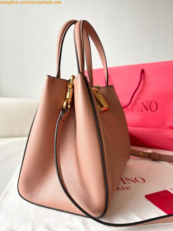 Replica Valentino Alltime Medium Bag in Poudre Grained Calfskin 9