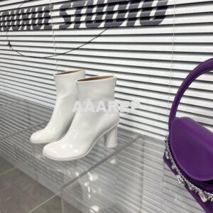 Replica Bottega Veneta BV Atomic Ankle Boot in Lambskin 753881 White 2