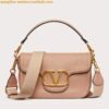 Replica Valentino Alltime Medium Bag in White Grained Calfskin