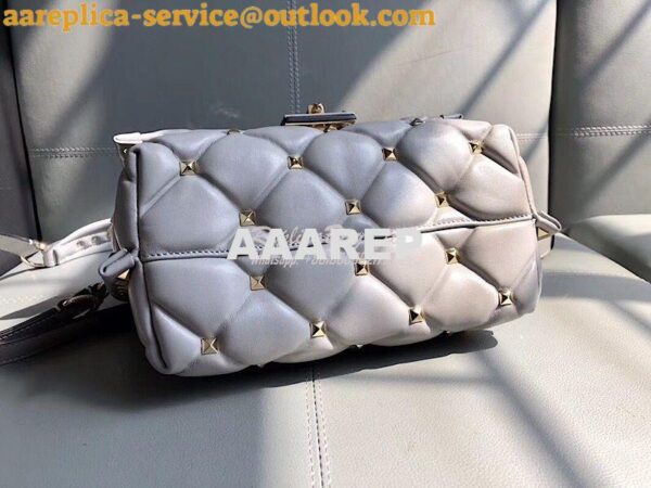 Replica Valentino Candystud Top Handle Bag Grey 6