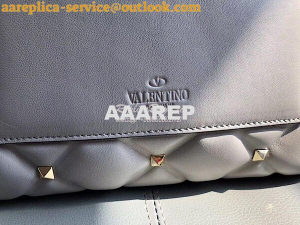 Replica Valentino Candystud Top Handle Bag Grey 9