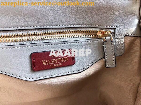 Replica Valentino Candystud Top Handle Bag Grey 10