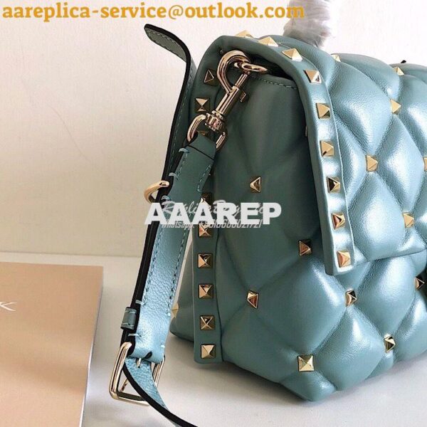 Replica Valentino Candystud Top Handle Bag Minty 8