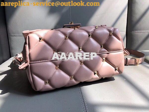 Replica Valentino Candystud Top Handle Bag Pink 7