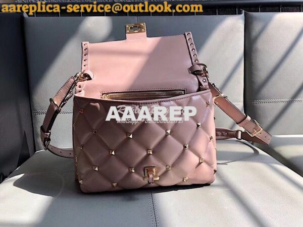 Replica Valentino Candystud Top Handle Bag Pink 8